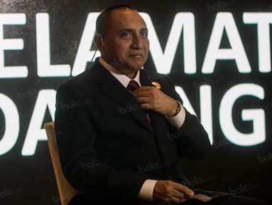 Ketua Umum PSSI, Edy Rahmayadi, saat menghadiri TSC 2016 Awards Night di Hotel Aryaduta Bandung, Jawa Barat, Minggu (8/1/2017). Sosoknya yang tegas disebut menjadi harapan baru bagi sepak bola Indonesia. (Bola.com/Vitalis Yogi Trisna)