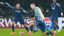 Hasil ini membawa PSG ke posisi ke-22 dengan 10 poin. Sementara, Man City melorot ke peringkat ke-25 dengan delapan angka. The Citizens kini terancam tersingkir lebih cepat di Liga Champions. (AP Photo/Michel Euler)