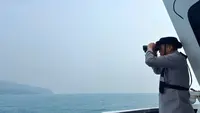 KP Sanjaya Sisir Area Anak Krakatau Cari Jurnalis Hilang Kontak