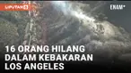 Pemandangan Udara Kebakaran di Los Angeles