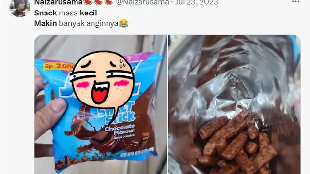 6 Cuitan Netizen Snack Jadul Ukurannya Makin Kecil Ini Bikin Ngakak
