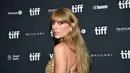 Taylor Swift saat menghadiri Toronto International Film Festival (TIFF) di Toronto, Kanada, 9 September 2022. Penyanyi berusia 32 tahun itu menghadiri acara “In Conversation With…” (Photo by Evan Agostini/Invision/AP)