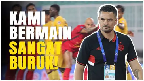 VIDEO: Carlos Pena Akui Persija Tampil Buruk Usai Kalah dari Semen Padang