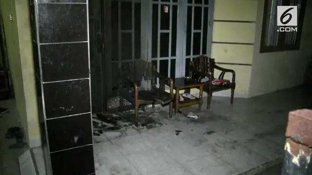 Rumah kediaman pengurus ormas di teror dengan lemparan bom molotov.