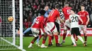 Forest unggul lebih dulu berkat gol yang dicetak Chris Wood di awal babak pertama. Liverpool baru bisa menyamakan kedudukan di babak kedua lewat aksi Diogo Jota yang baru masuk lapangan. (AFP/Paul Ellis)