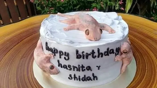6 Kreasi Kue Ulang Tahun Ini Tampak Seram, Gagal Terlihat Lucu