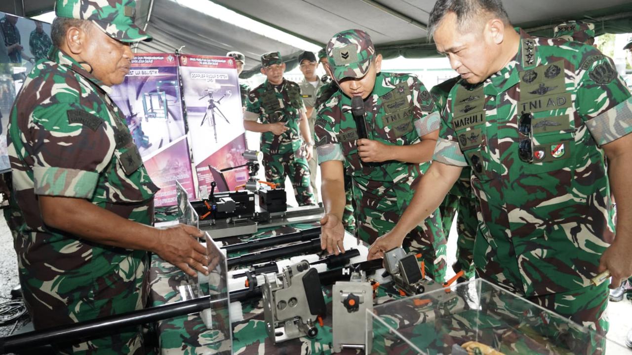 Kasad Tinjau Inovasi Litbanghan TNI AD, Fokus Penguatan Latihan dan Operasi