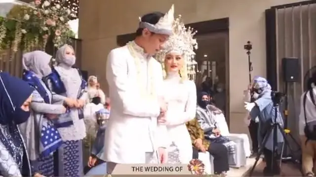 7 Potret Akad Nikah Dinda Hauw dan Rey Mbayang, Bernuansa Adat Palembang