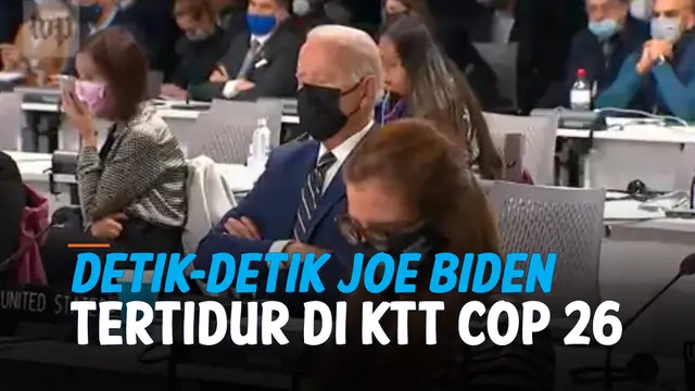 Dihadiri Jokowi, Joe Biden Malah Tidur di KTT COP26?