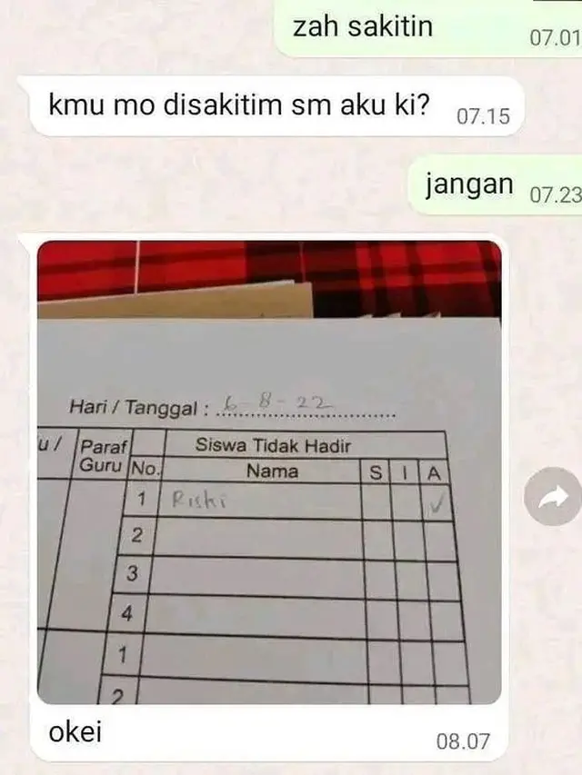 6 Potret Nyeleneh di Daftar Hadir Ini Bikin Tepuk Jidat, Ada-Ada Saja
