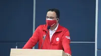 Gubernur DKI Jakarta, Anies Baswedan melepas kontingen PON XX Papua. (Foto: Pemprov DKI Jakarta)