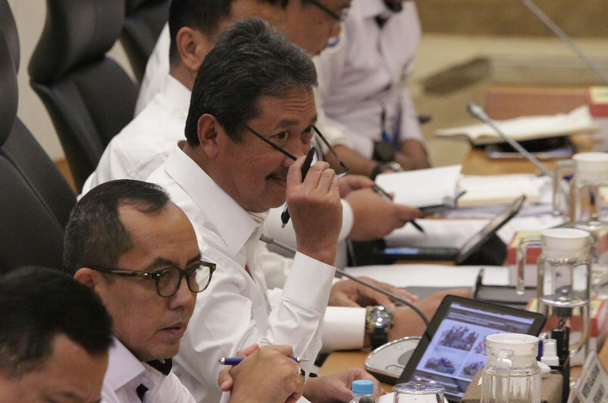 Rapat kerja Komisi IV DPR dengan Menteri KKP Sakti Wahyu Trenggono