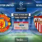 Jadwal Liga Champions, Machester United Vs Sevilla. (Bola.com/Dody Iryawan)