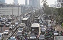 FOTO: Emisi Kendaraan Bermotor Jadi Penyumbang Terbesar Polusi Udara di Jakarta