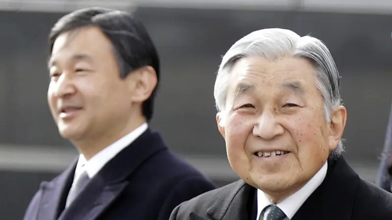 Kaisar Akihito dan Putra Mahkota Pangeran Naruhito