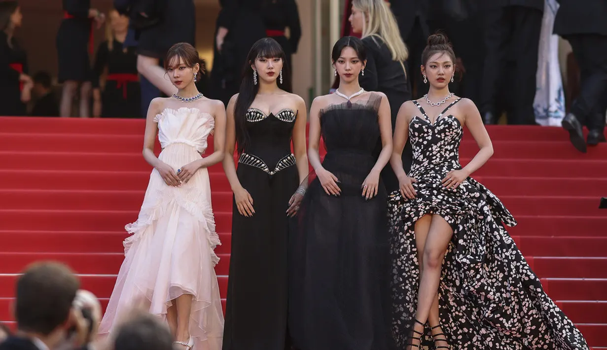 Aespa di Festival film Cannes. (Vianney Le Caer/Invision/AP)