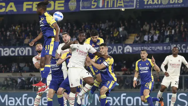 Hasil Liga Italia Verona vs AC Milan