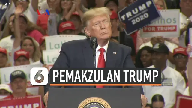 VIDEO: Tiga Tahun Berkuasa, Trump Terancam Dimakzulkan