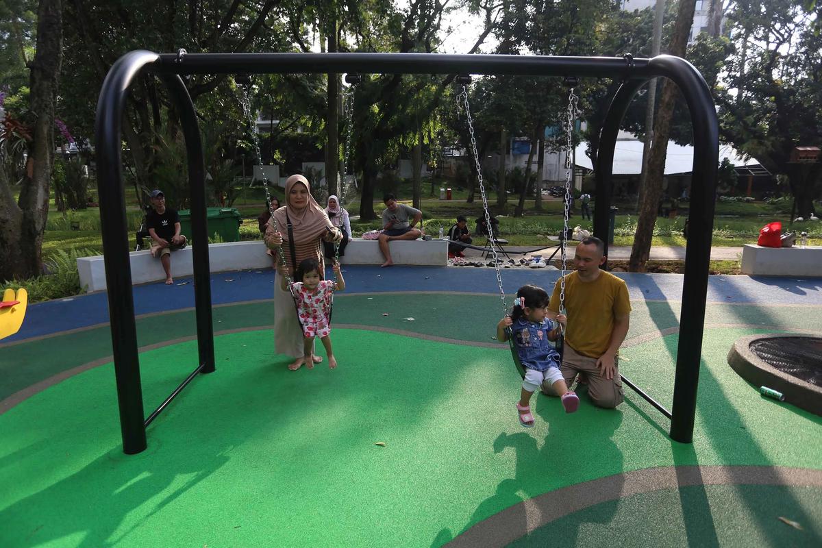 FOTO: Taman Bendera Pusaka Hadirkan Ruang Hijau Terpadu di Jakarta Selatan