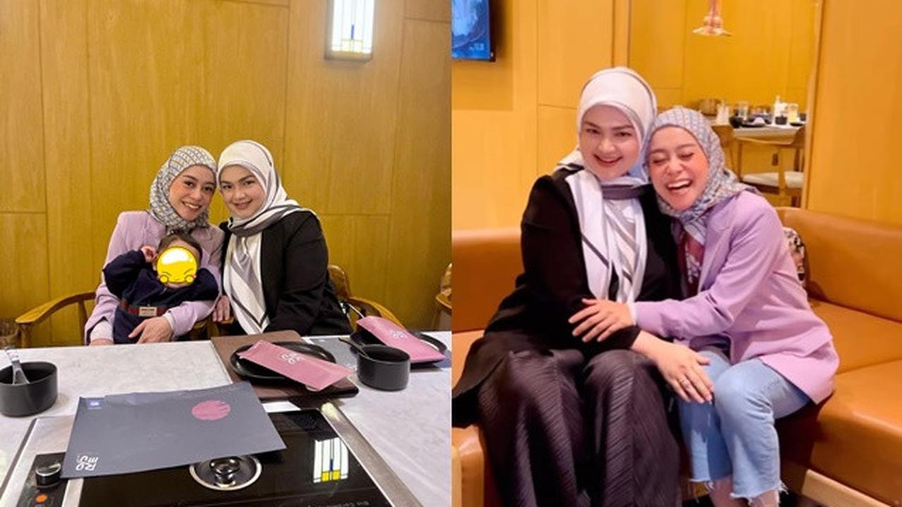 6 Potret Pertemuan Lesti Kejora dan Siti Nurhaliza, Lepas Rindu Lama Tak Bertemu