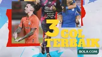 Liga 1 - Ilustrasi 3 Gol Terbaik BRI Liga 1 2022/2023 (Bola.com/Adreanus Titus)
