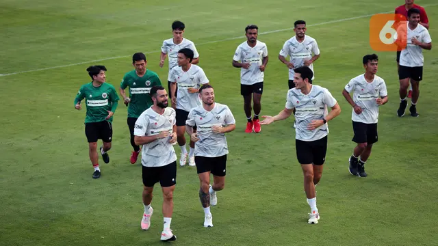 Latihan Timnas Indonesia Jelang Hadapi Timnas Argentina