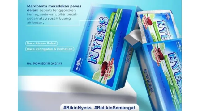 Nyess, andalan atasi panas dalam dan sakit tenggorokan.