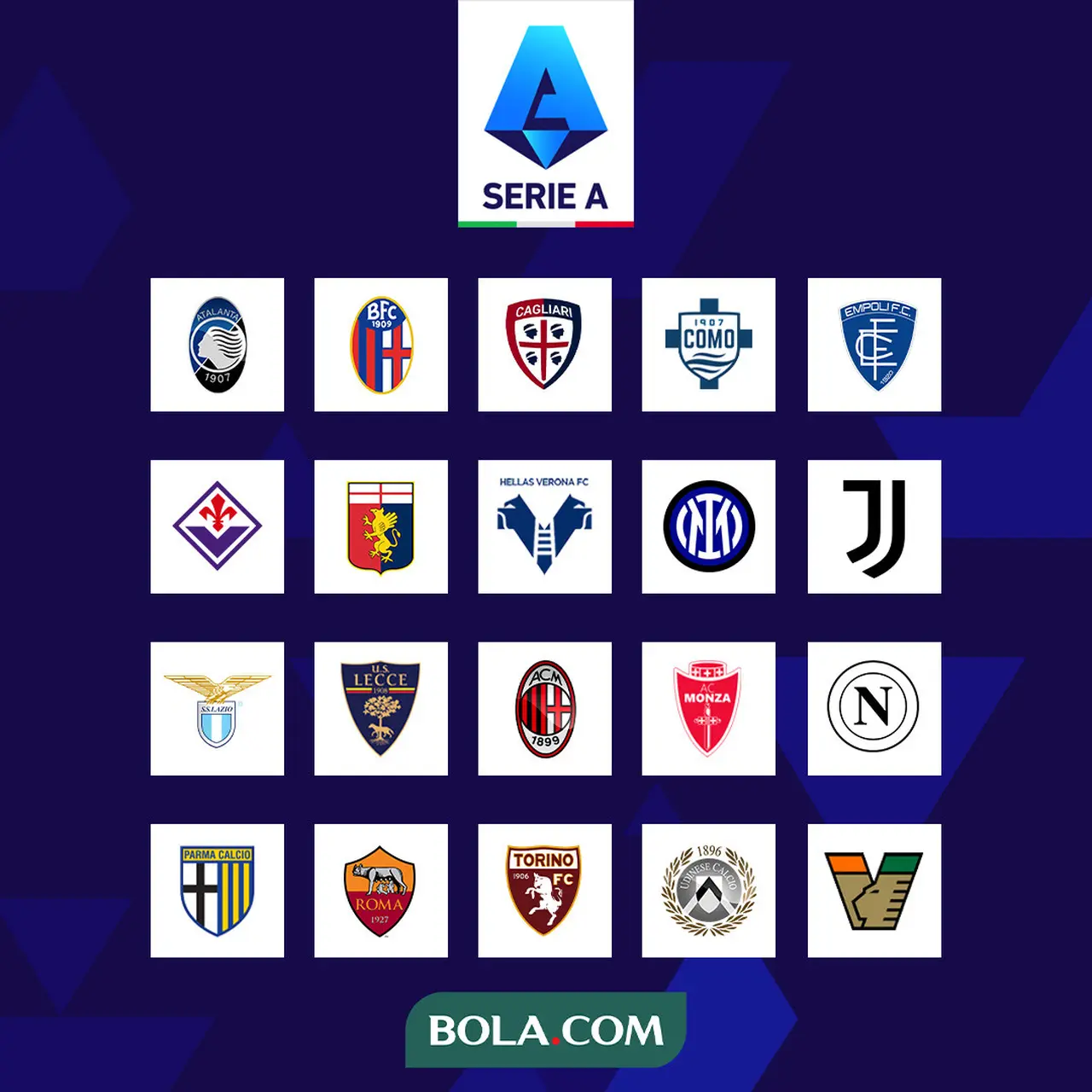 Jadwal Lengkap, Hasil, Klasemen, dan Top Skor Liga Italia 2024 / 2025 Dunia