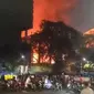 Kebakaran di Museum Nasional, terjadi pada Sabtu malam (16/9/2023). (Dok: Instagram @humasjakfire)