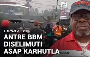 Antre BBM Berjam-jam, Warga Dikepung Asap Karhutla