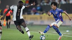 Empat gol Jepang dicetak Junya Ito, Ayase Ueda, Takuma Asano dan Ao Tanaka, di mana Jerman membalas sekali via Leroy Sane. (AP Photo/Martin Meissner)