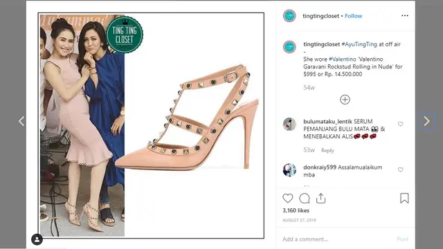 7 Koleksi Sepatu Mewah Ayu Ting Ting, Harganya Puluhan Juta