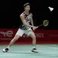 Meskipun kalah, perjuangan Marcus Fernaldi Gideon/Kevin Sanjaya Sukamuljo di final BWF World Tour Finals 2021 sudah sangat luar biasa. Bayangkan setelah kalah 16-21 di gim pertama, mereka tampil dominan pada gim kedua dan menutupnya dengan kemenangan 21-13. (AP Photo/Dita Alangkara)