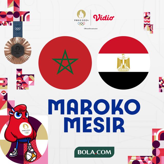 Olimpiade 2024 - Sepak Bola - Maroko Vs Mesir