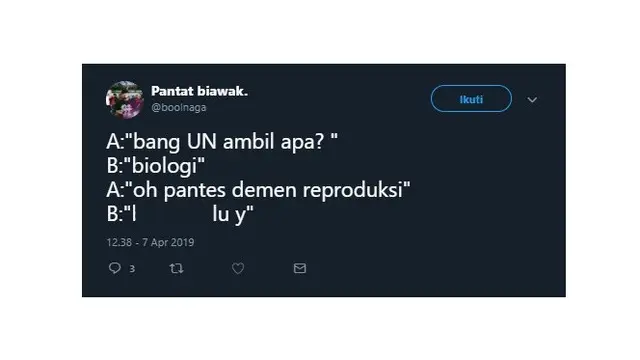 Jawaban Netizen Tentang UN Ambil Apa
