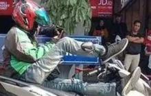 12 Potret Tingkah Random Ojol Selagi Istirahat, Kelakuannya Aneh-aneh!