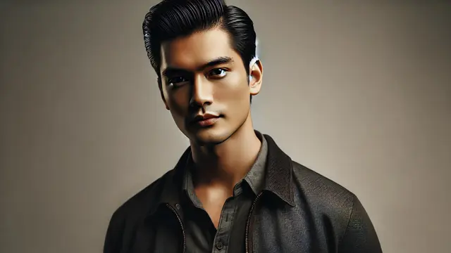 Gaya rambut two block variasi Slick Back (Foto: Rizka Nur Laily via ChatGPT)