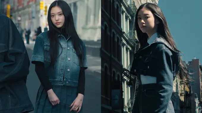 Tiru Gaya Modis Haerin NewJeans Kenakan Denim Vintage dari Dior Obilique