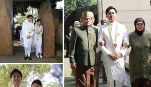 Onky Alexander menikahkan putrinya, Maharani Ayushandra Sasqia Putri Herrianto atau Sasqia Alexander dengan Zaki di Bandung, Jawa Barat, 17 Mei 2024. (Foto: Dok. Instagram @titieksoeharto)
