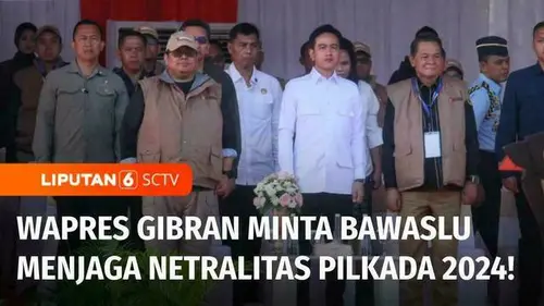 VIDEO: Wapres Gibran Tegaskan Bawaslu harus Netral di Pilkada 2024