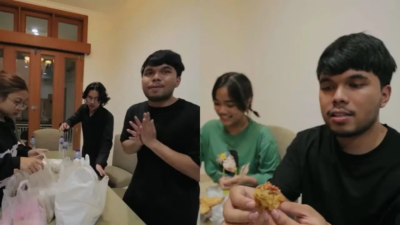 Thariq dan Fuji Bukber di Rumah Baru