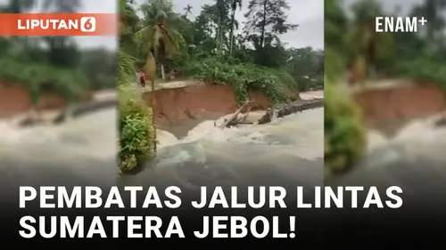 VIDEO: Jalur Lintas Sumatera Lumpuh Akibat Banjir