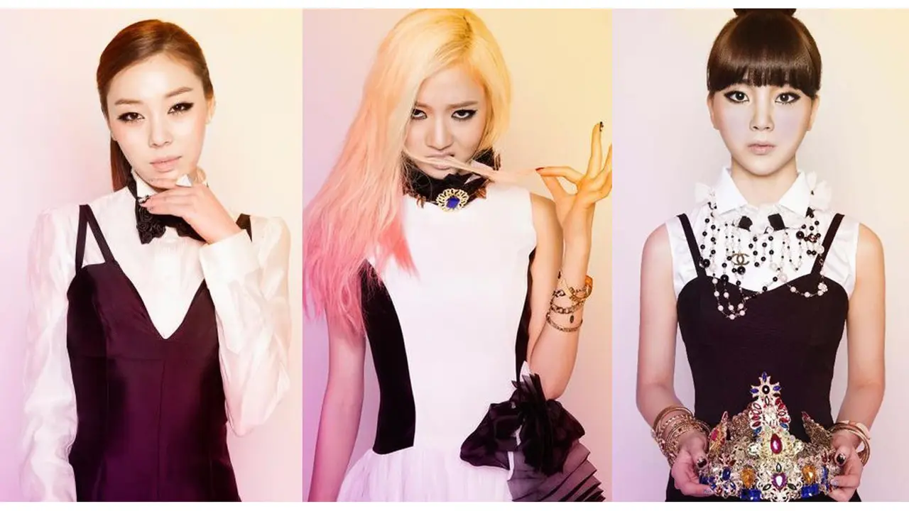 Tiga personel Ladies Code