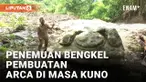 Viral! Penemuan Alas Patung Arca saat Pembuatan Jalan Tembus