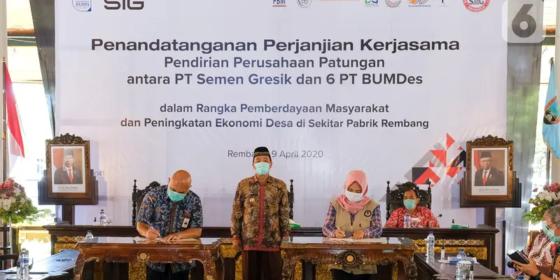 PT. Semen Indonesia (Persero) Tbk (SIG) Memprakarsai Pendirian Perusahaan Patungan dengan BUMDes