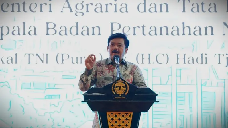 Menteri Agraria dan Tata Ruang/Kepala Badan Pertanahan Nasional (ATR/BPN) Hadi Tjahjanto