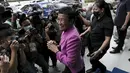 Wartawan Filipina Maria Ressa, salah satu pemenang Hadiah Nobel Perdamaian 2021 dan CEO Rappler, meninggalkan gedung Pengadilan Banding Pajak setelah keputusan pengadilan di Quezon City, Rabu (18/1/2023). Terlepas dari keputusan tersebut, masa depan Rappler, yang didirikan Ressa sekitar satu dekade lalu, masih belum pasti.  (AP Photo/Basilio Sepe)