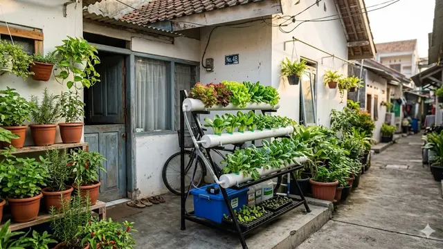 Ide Kebun Mini Hidroponik untuk Rumah Kontrakan Kecil