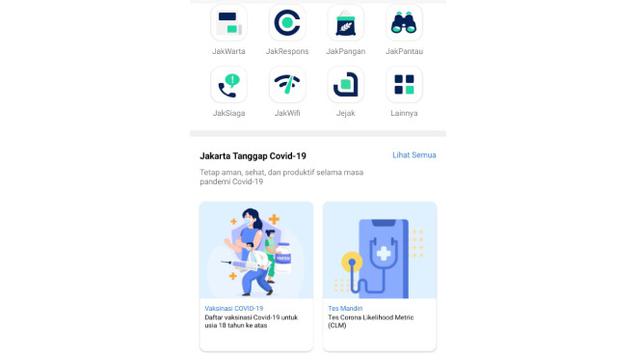 Screenshot aplikasi JAKI. Liputan6.com/Iskandar