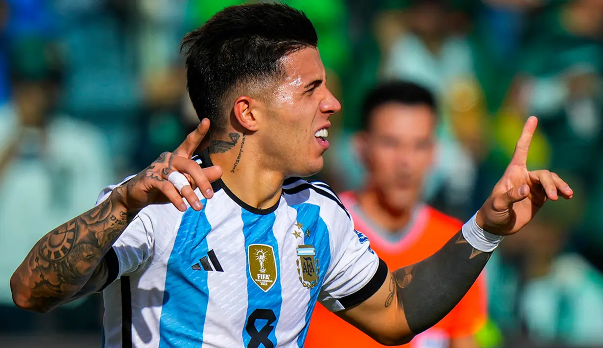 Bermain tanpa Messi, Argentina mampu menggedor pertahanan tuan rumah berkali-kali. (AP Photo/Juan Karita)